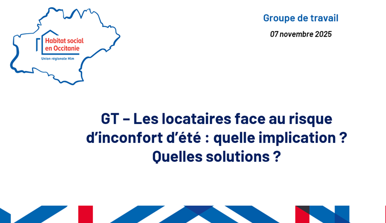 GT Locataires face au risque d'inconfort d'été