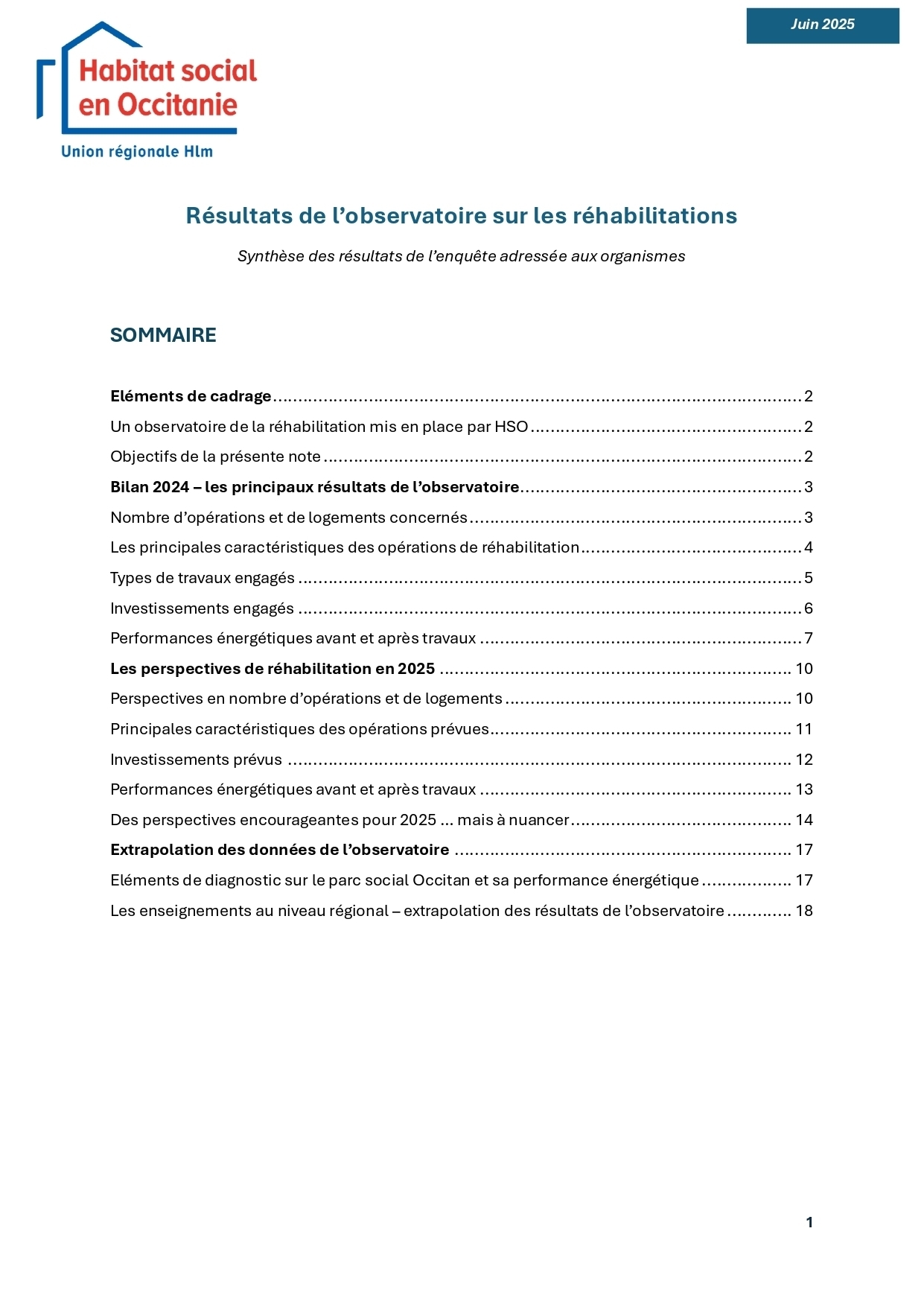 Observatoire des réhabilitations 2025