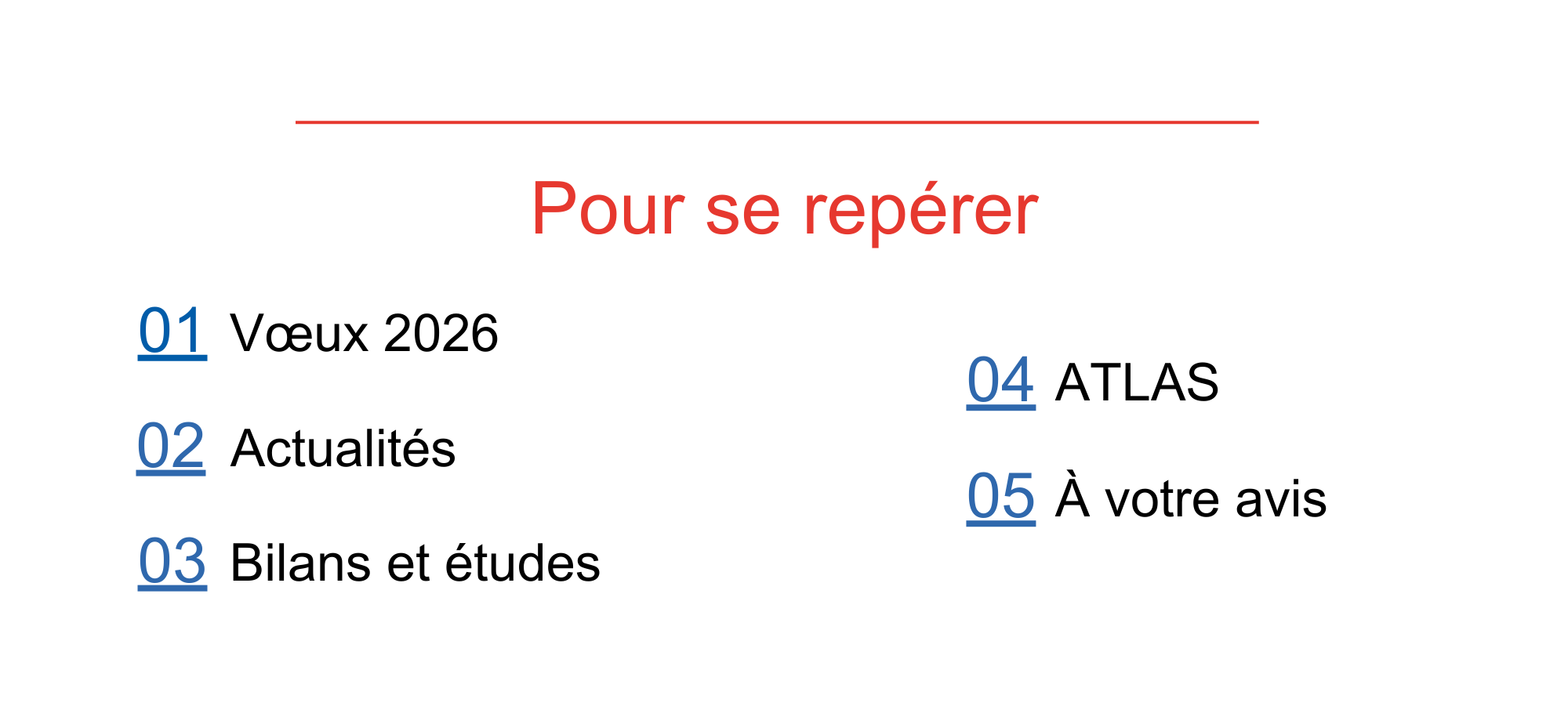 sommaire janvier